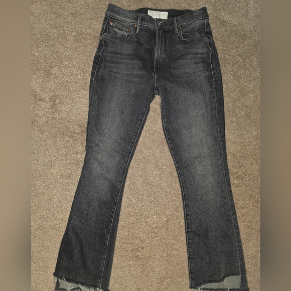 MOTHER Denim - MOTHER Dark Gray Ankle Jeans
